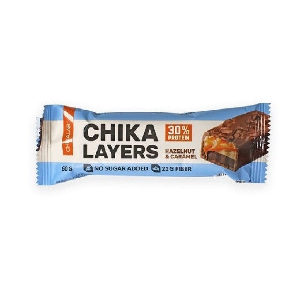 Chikalayers Chocolate Protein Bar Hazelnut with Caramel 60g