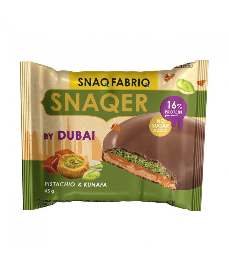 Snaq Fabriq Snaqer Protein Cookies Pistachio Kunafa & Caramel 45G