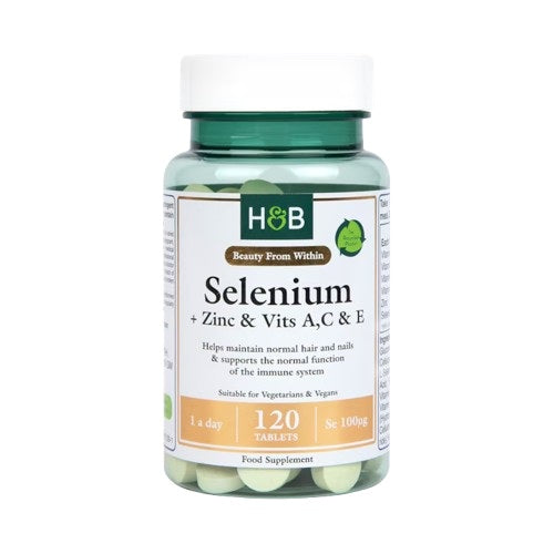 H&B Sel+ Zinc,A,C & E 120 Tablets
