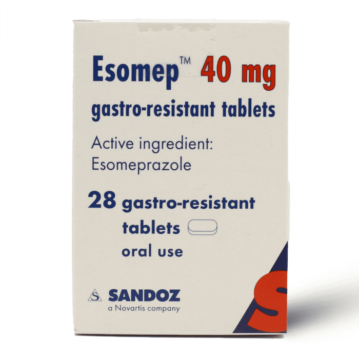 ESOMEP 40MG TABLETS 28'S