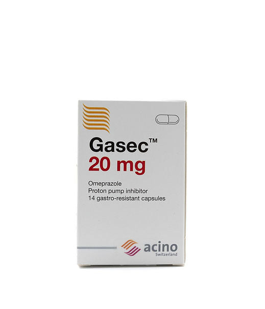 GASEC 20MG CAPSULES 14'S