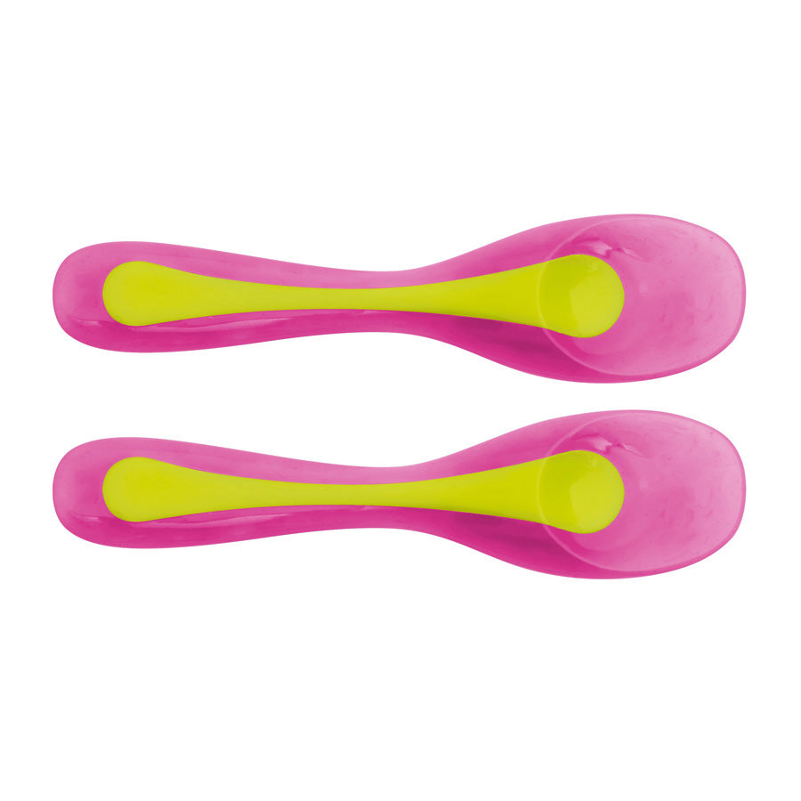 Brother Max - 2 Travel Spoons (Pink/ Green)