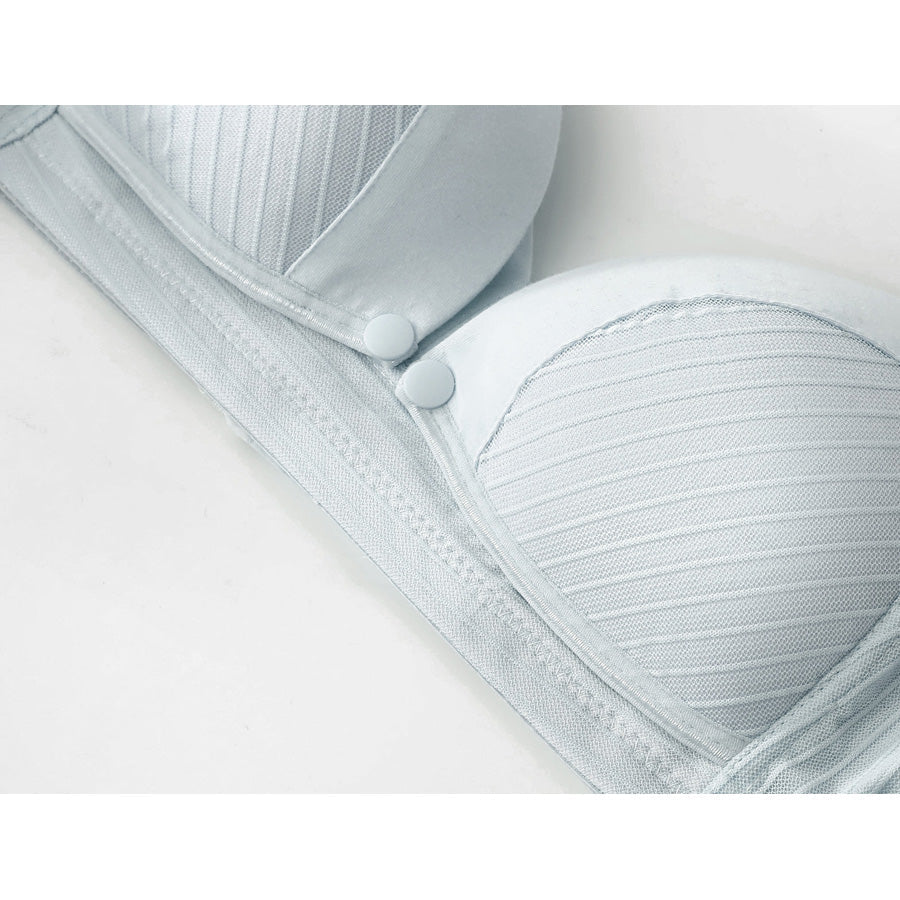 Okus - Comfy Cotton Maternity & Nursing Bra - Light Grey (Medium)