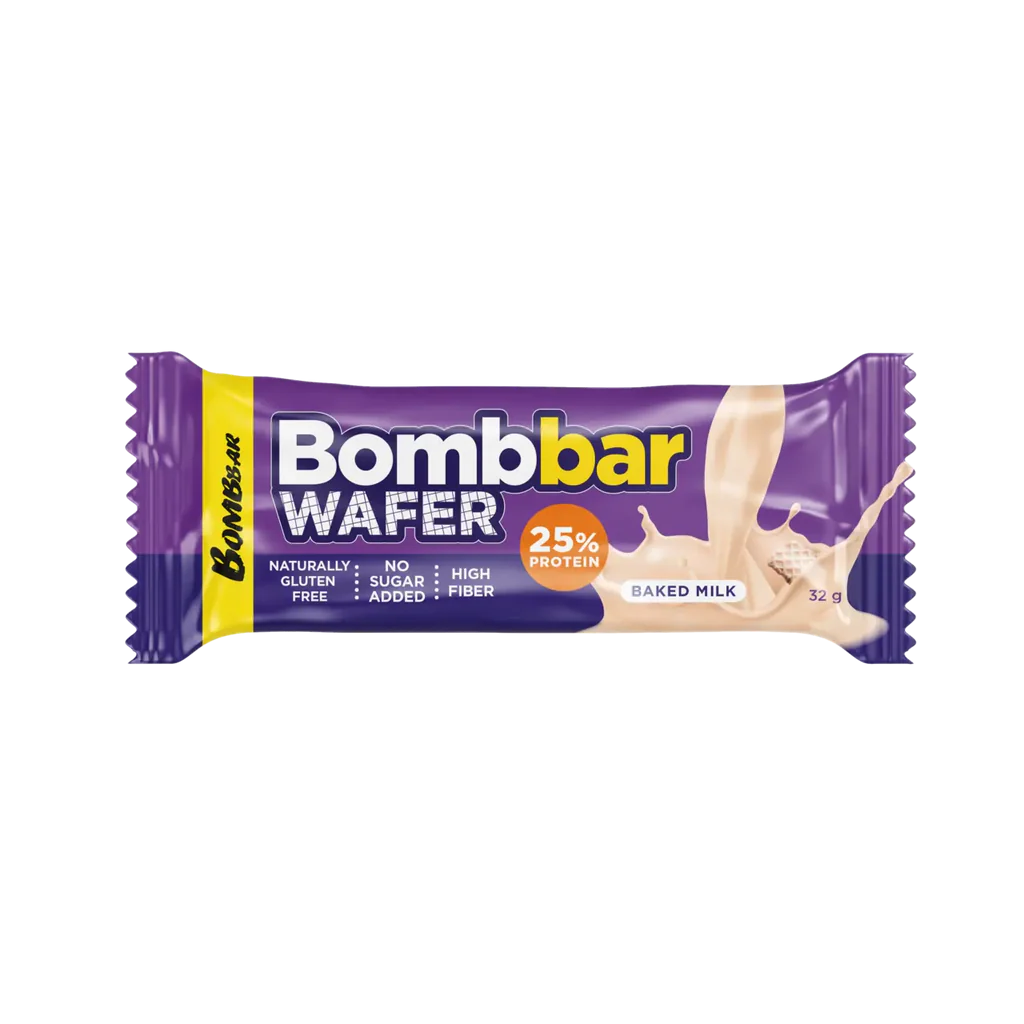 Bombbar Wafer Bar Baked Milk 32g