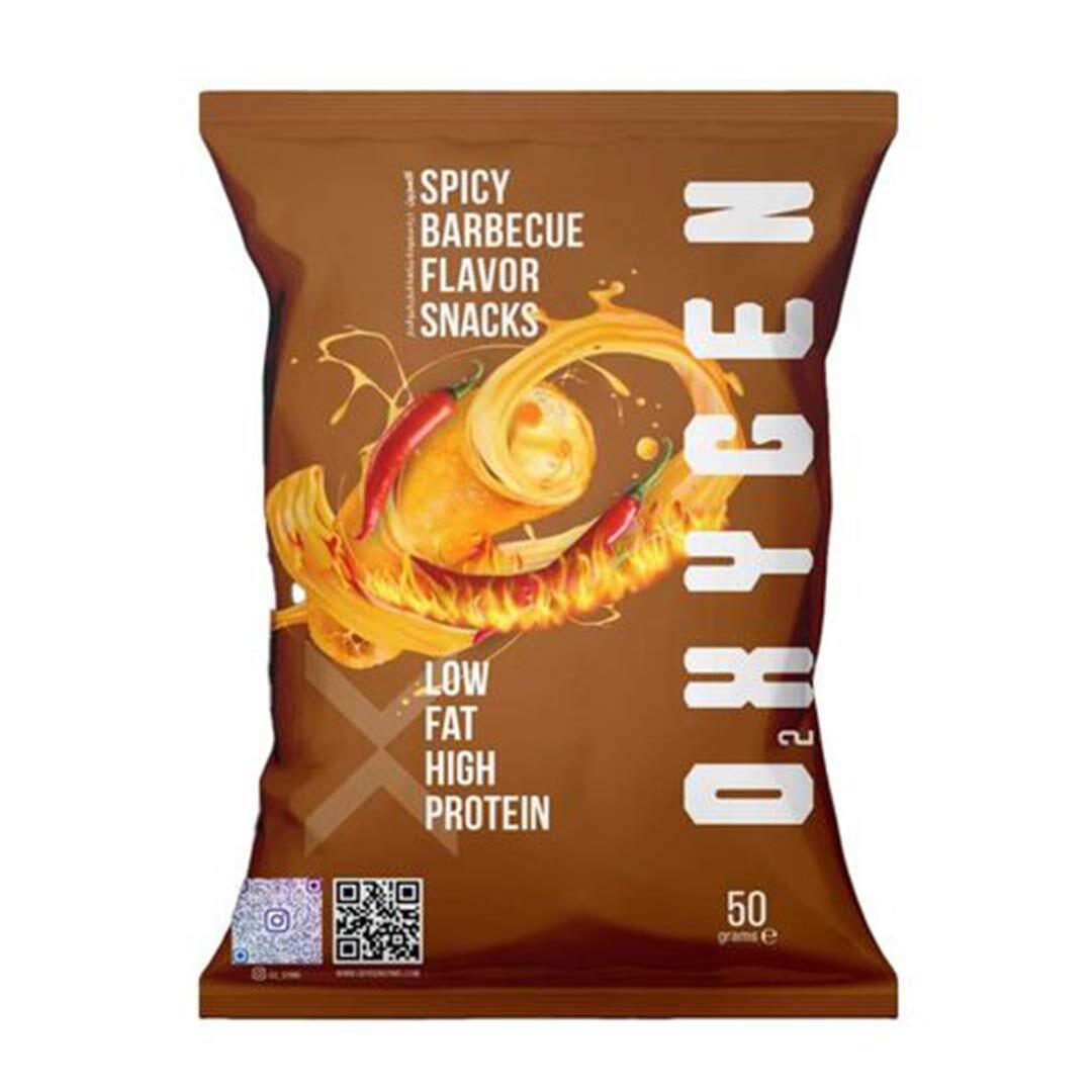 Oxygen Protein Snacks Spicy Bbq 50G