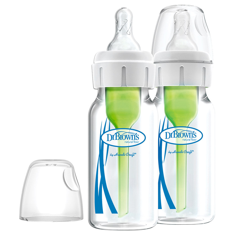 Dr. Browns 4 Oz/120 Ml Narrow Glass Options+ Bottle, 2-Pack - glass