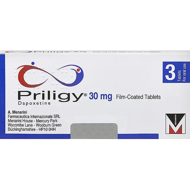 Priligy 30Mg F C Tabs 3'S (Dapoxitine 30Mg)