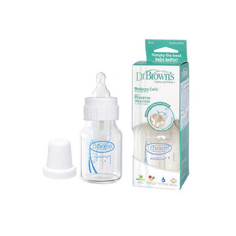 Dr. Browns 2 Oz/60 Ml Glass Standard Bottle, 1-Pack - glass