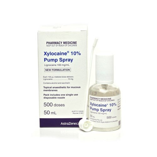 XYLOCAINE PUMP SPRAY 100MG/ML 50 ML