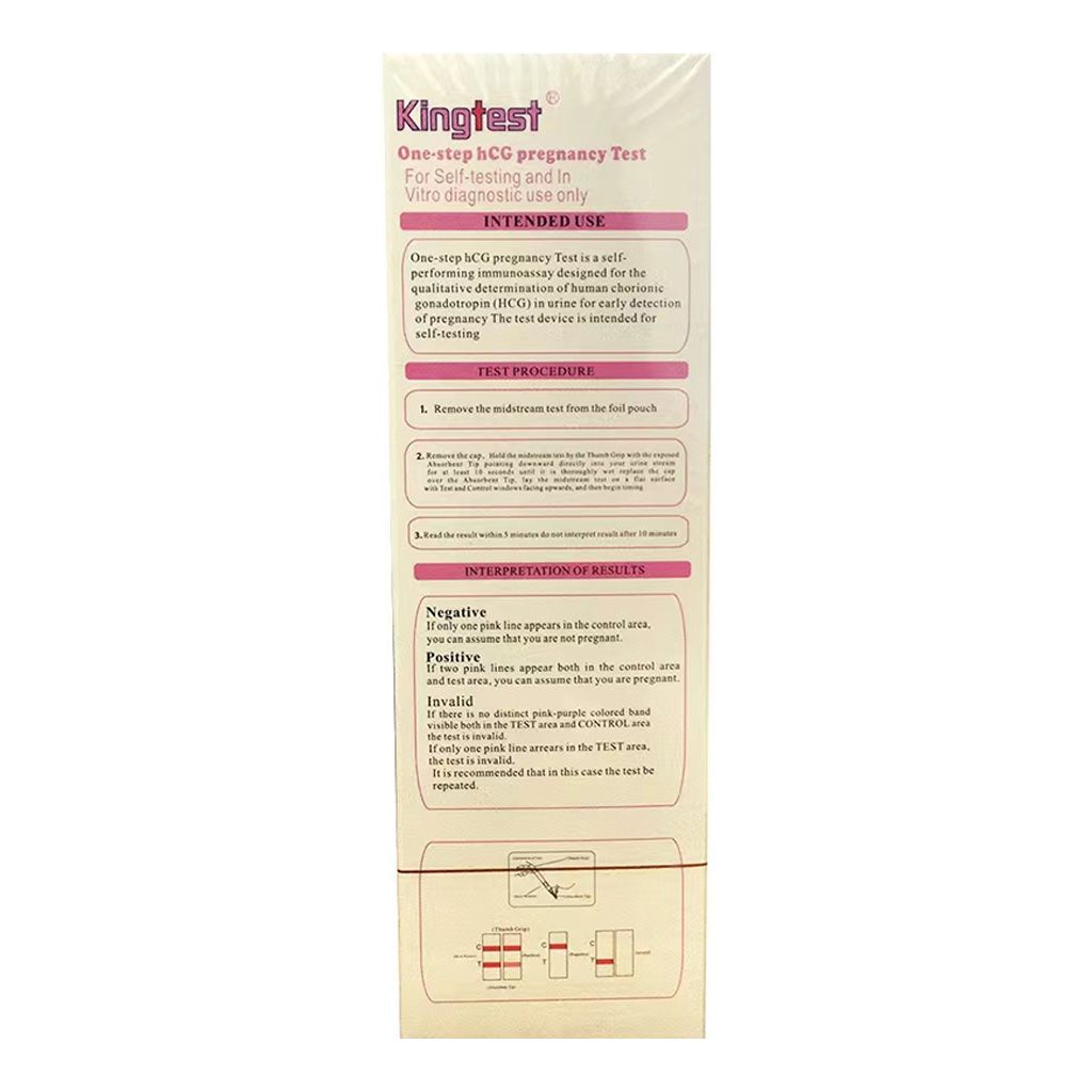 (King) Test Rapid One Step (Hcg)  Pregnancy Test Kit