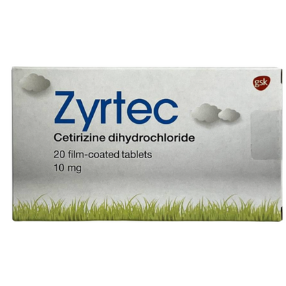 ZYRTEC 10MG TABLETS 20,S