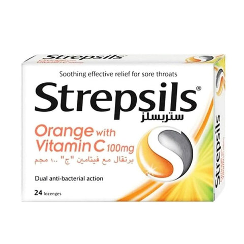 Buy Strepsils Vit C Lozenges 1000 Mg 24 PC Online - Kulud Pharmacy