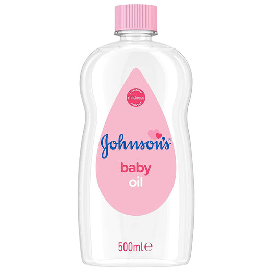 Buy Johnson And Johnson Baby Oil 500 ML Online - Kulud Pharmacy
