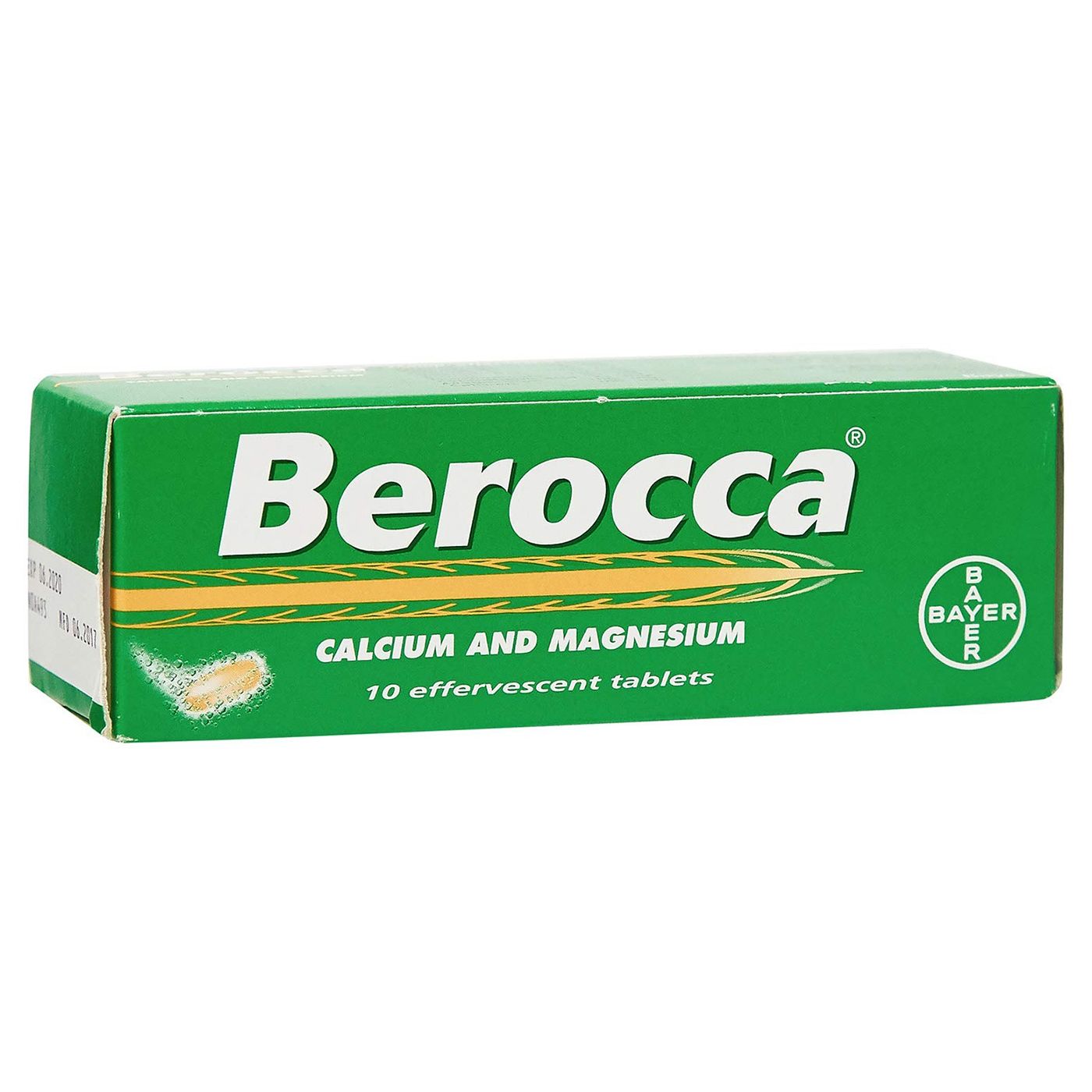 Buy Berocca Calcium Magnesium Effervescent Tablet 10 PC Online - Kulud Pharmacy