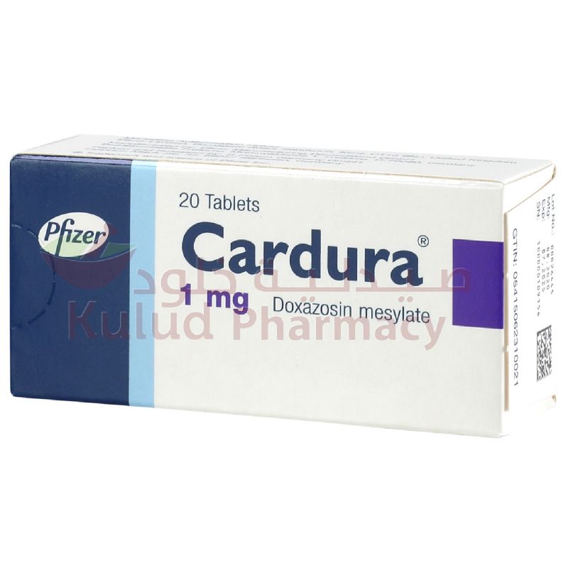 Buy Cardura Tablet 1 Mg 20 PC Online - Kulud Pharmacy