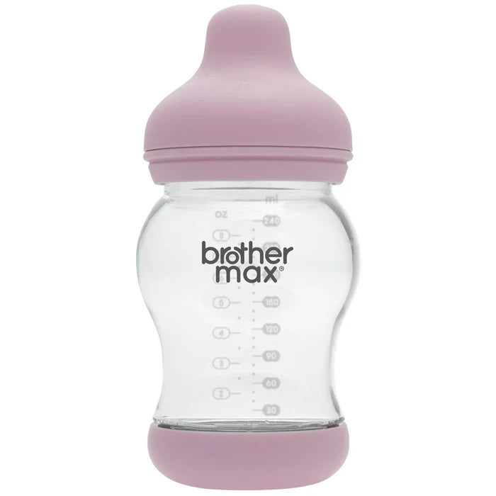 Brother Max - Pp Anti-Colic Feeding Bottle 240Ml/8Oz + M Teat (Pink)