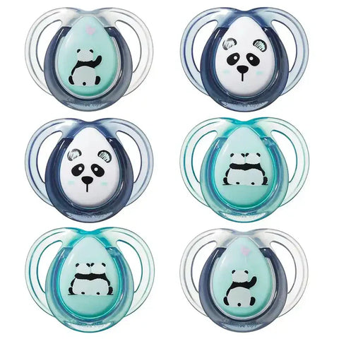 Tommee Tippee Anytime Soother, 0-6M (Pack Of 6)