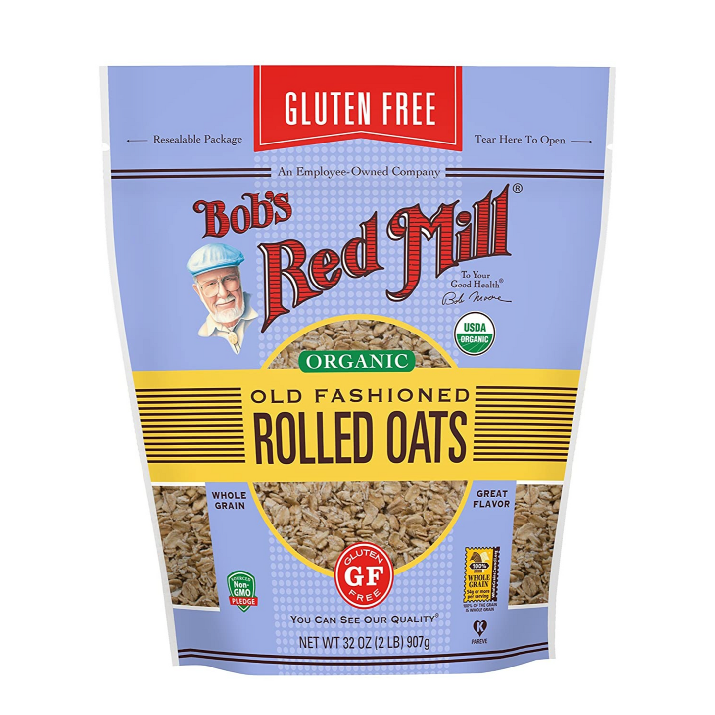 Bob's Red Mill - Gluten Free Organic Old Fashioned Rolled Oats 907g