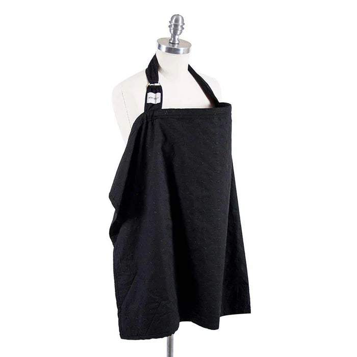 Babe Au Lait Black Eyelet Cotton Nursing Cover
