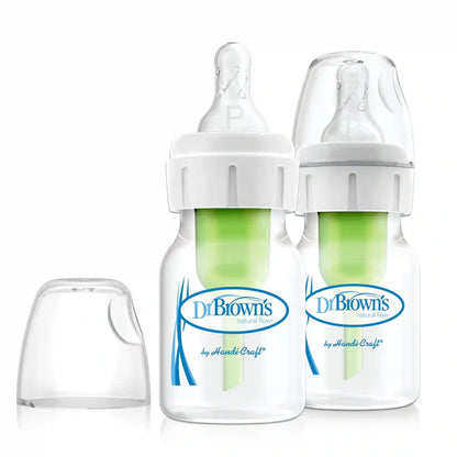 Dr. Browns 2 Oz/60 Ml Pp Narrow Options+ Bottle, 2-Pack W/ Preemie Nipple - plastic