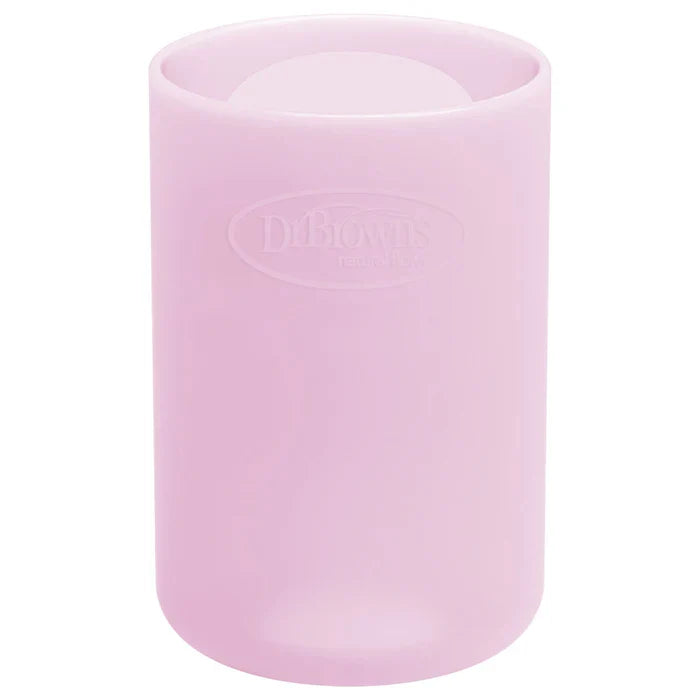 Dr. Browns 4 Oz/120 Ml Narrow Glass Bottle Sleeve (Pink)-glass