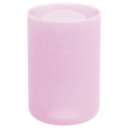 Dr. Browns 4 Oz/120 Ml Narrow Glass Bottle Sleeve (Pink)-glass
