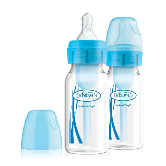 Dr. Browns 4 Oz/120 Ml Pp Narrow Options+ Bottle - (Blue, 2-Pack) - plastic