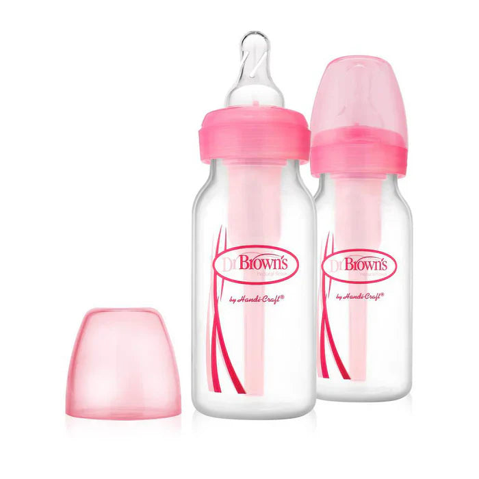 Dr. Browns 4 Oz/120 Ml Pp Narrow Options+ Bottle, 2-Pack - plastic (Pink) - plastic
