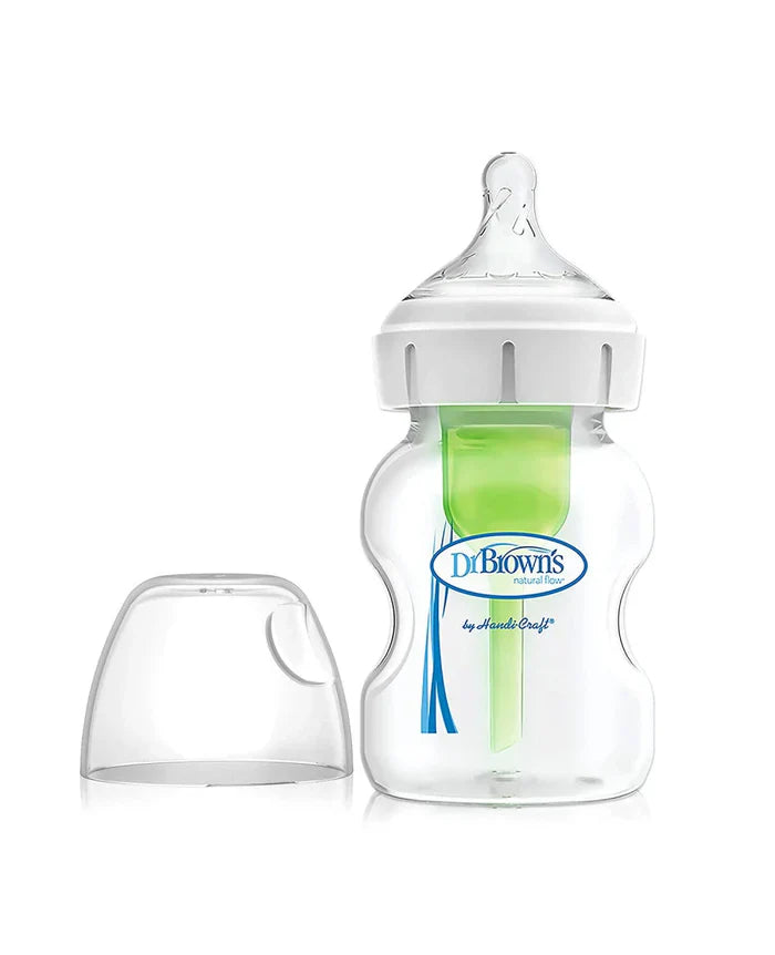 Dr. Browns 5 Oz/150 Ml Glass W-N Options+ Bottle, 1-Pack- glass