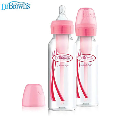 Dr. Browns 8 Oz/250 Ml Pp Narrow Options+ Bottle 2-Pack (Pink)-plastic
