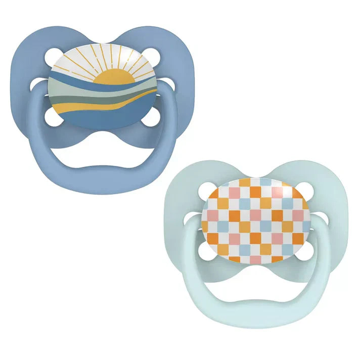 Dr.Browns Advantage Pacifier - Stage 1, 2-Pack (Blue)