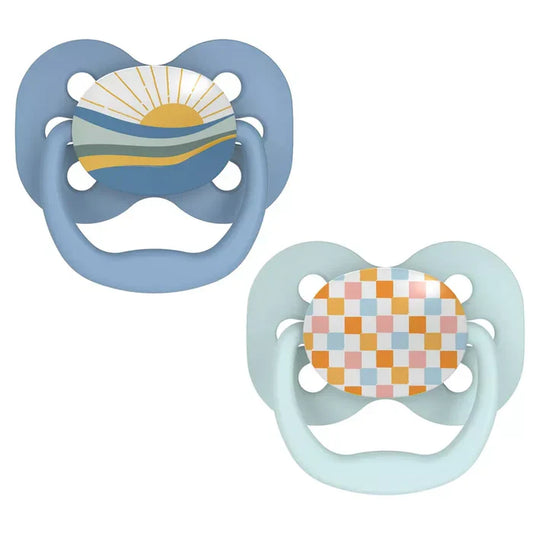 Dr.Browns Advantage Pacifier - Stage 1, 2-Pack (Blue)