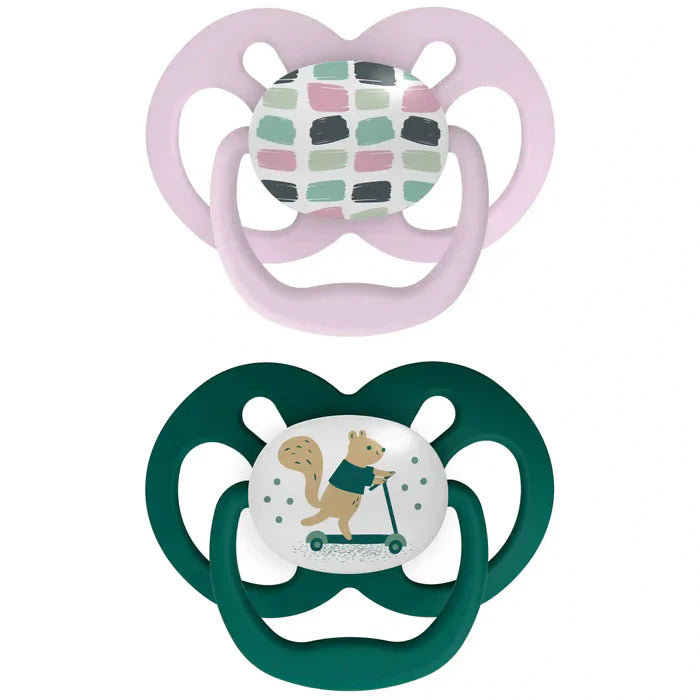 Dr.Browns Advantage Pacifier - Stage 2 (Pink, 2-Pack)