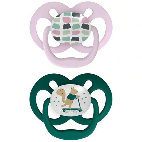 Dr.Browns Advantage Pacifier - Stage 2 (Pink, 2-Pack)