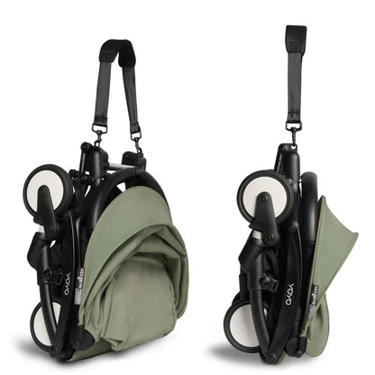 Babyzen YOYO 6+ Stroller - Black Frame with Color Pack 6+ (Olive)