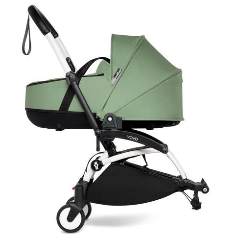 Babyzen Yoyo Stroller - White Frame With Bassinet (Peppermint)