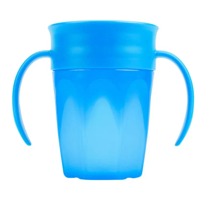 Dr.Browns Cheers 360 Cup W/ Handles, 7 Oz/200 Ml, 6M+, 1-Pack (Blue) -+ (Plastic)