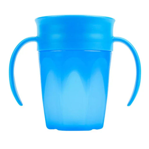 Dr.Browns Cheers 360 Cup W/ Handles, 7 Oz/200 Ml, 6M+, 1-Pack (Blue) -+ (Plastic)