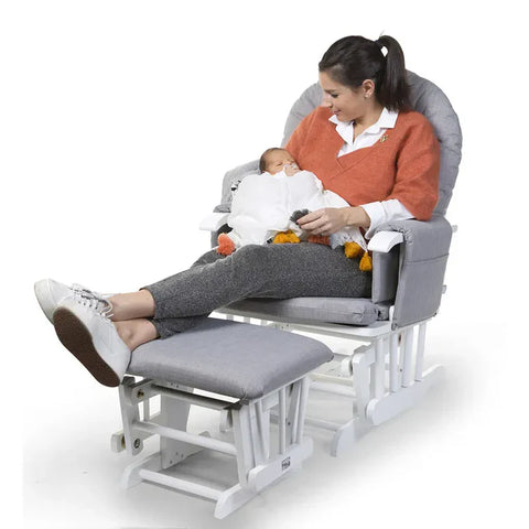 Childhome Gliding Chair With Footrest (Grey)