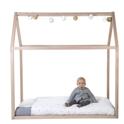 Childhome House Bed Frame 90X200Cm (Natural)