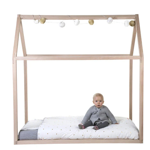 Childhome House Bed Frame 90X200Cm (Natural)