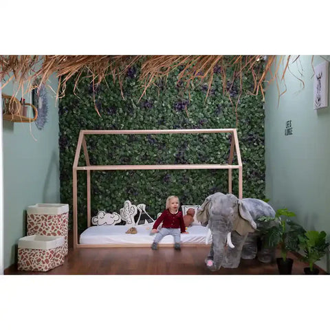 Childhome House Bed Frame 90X200Cm (Natural)
