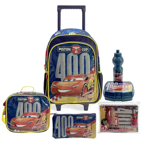 Disney Cars Piston Cup 16" 6-In-1 Trolley Box Set