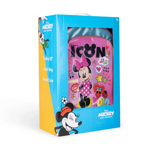 Disney Minnie Mouse Minnie Icon Issue 3In1 Trolley Box Set 18"