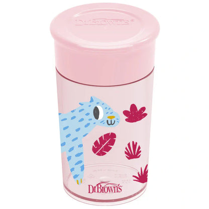 Dr.Browns Smooth Wall Cheers 360 Cup 300Ml (Pink) - (Plastic)
