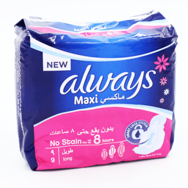 ALWAYS MAXI FRESH SANITARY PADS 9S