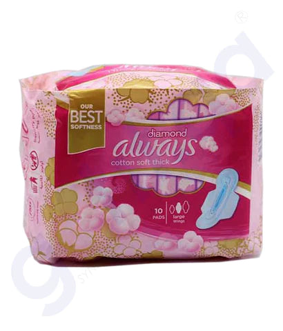 Always Diamond Cotton Soft Thick 10pc