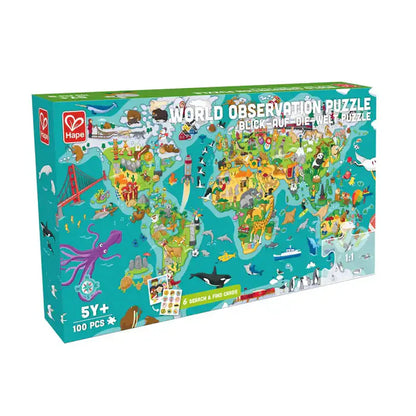 Hape - 2-In-1 World Tour Puzzle And Game