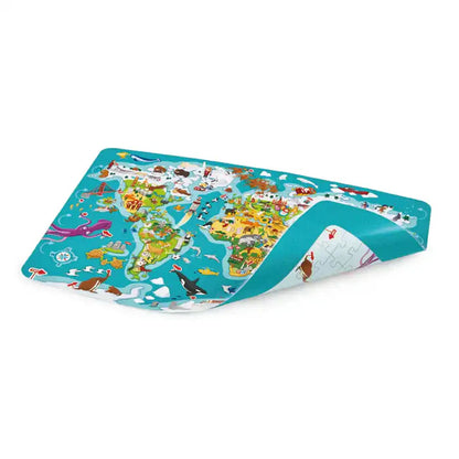 Hape - 2-In-1 World Tour Puzzle And Game