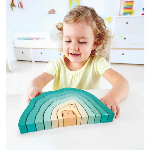 Hape - Arctic Polar Bear Stacking Blocks